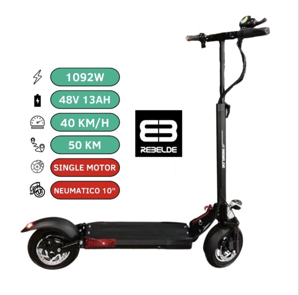Scooter eléctrico Rebelde Max de oPscooter® libertad de movimiento urbano.