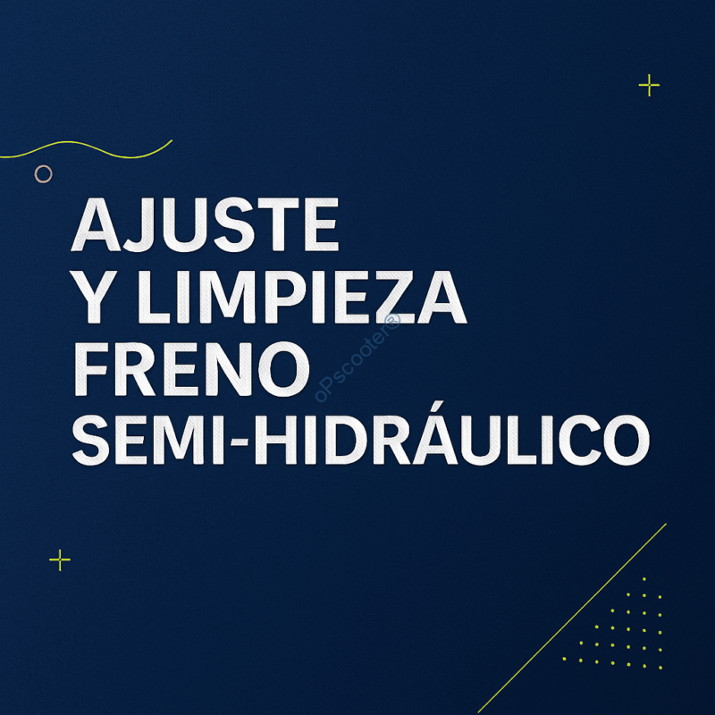 Ajuste y limpieza freno semi hidráulico c/u - Imagen 1