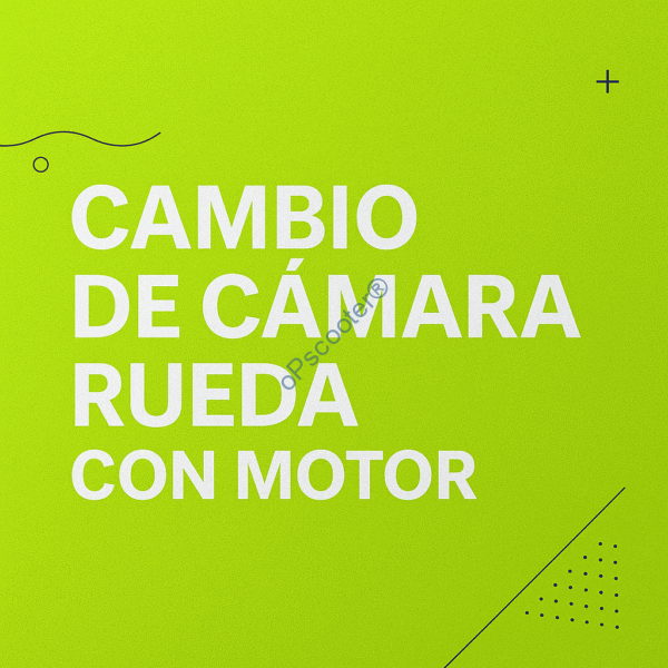 Cambio de cámara Rueda con motor